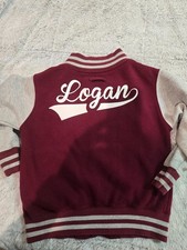 Customized Boys Bomber jacket, Logan, Size 7/8