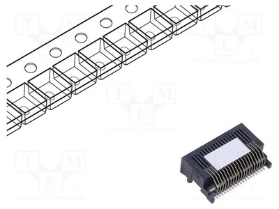 SMT PIN: 38 Steckverbinder: QSFP14 horizontal 0,38um iPass