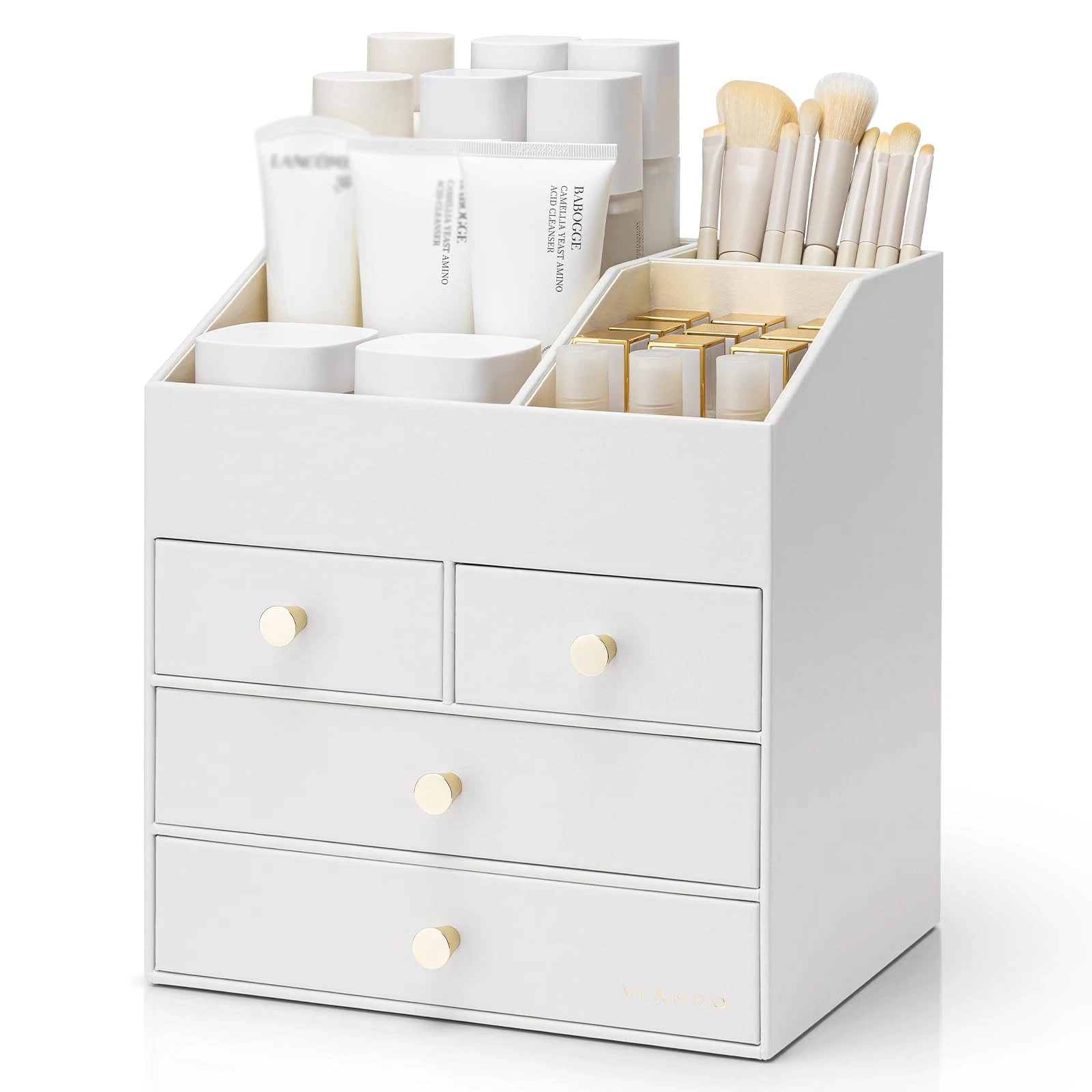 VLANDO Makeup Organizer Countertop,Large Vanity Organizer PU Leather Make up ...
Opens in a new wind