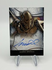 Topps star wars Masterwork Mathew Wood as General grievous On Card Auto