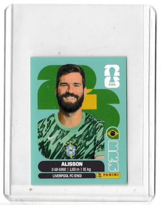 2026 Panini World Cup Alisson Liverpool Player Sticker BH 2 GRATIS P/P