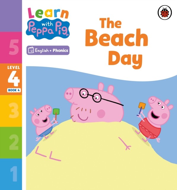 Learn with Peppa Phonics Level 4 Book 4  The Beach Day by Peppa Pig (PB 2023) - Image 4