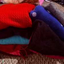Lot Of 9 100% Cashmere Sweaters Cutter Lot Upcycle Recycle DIY