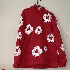 Denim Tears Cotton Wreath Hoodie Red Size XL ...