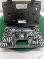 Pittsburgh Metric 40pc Carbon Steel Tap  Die Set Missing Pieces 