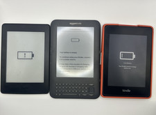 Lot of 3 Amazon Kindle D00801  PQ94WIF   For Parts/Untested - A6