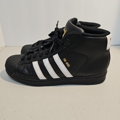 Adidas Mens Pro Model B39372 Black Basketball Shoes Sneakers Size 7 