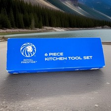 Nuevo en caja Juego de herramientas de cocina Royal Prestige 6 piezas, acero inoxidable 18-10 alta calidad.