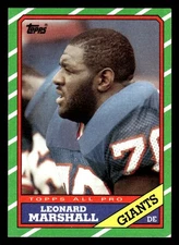 1986 Topps #148 Leonard Marshall RC NM QTY
