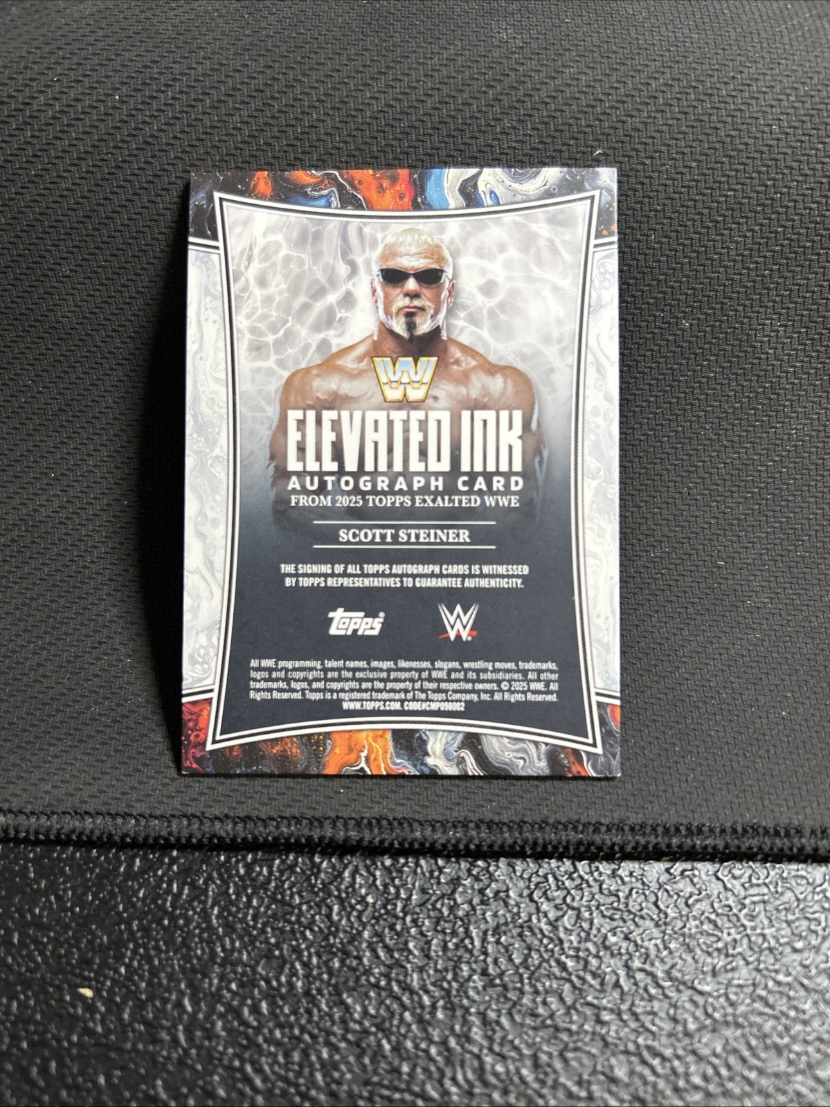 SCOTT STEINER 2025 TOPPS EXALTED WWE ELEVATED INK BLUE AUTO /25 view 4