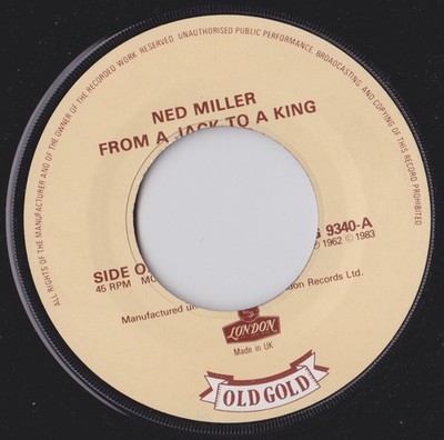 Ned Miller - From A Jack To A King / Do What You Do Do Well (7'', Mono)