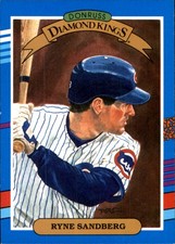 Ryne Sandberg 1991 Donruss #14 Chicago Cubs FREE SHIPPING AutographDen