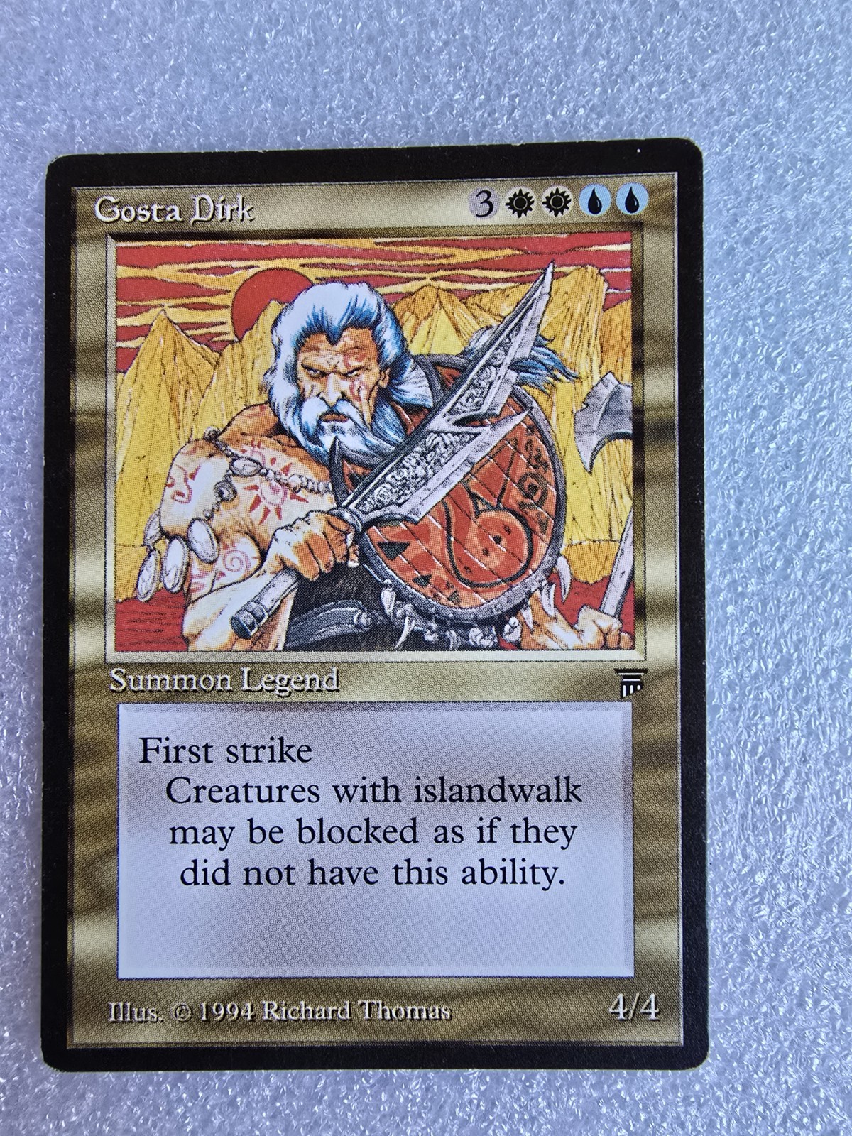 MTG Gosta Dirk Legends Summon Legend Rare Reserve Old School Magic The Gathering