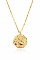 Latelita Zodiac Geburtsstein Talisman Kette Steinbock Gold