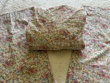 VINTAGE RALPH LAUREN WATERCOLORS LOIRE DOUBLE FITTED SHEET / 2 QUEEN PILLOWCASES