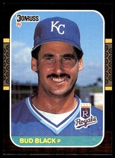 Bud Black 1987 Donruss #404 Royals MLB READ FREE SHIPPING AutographDen