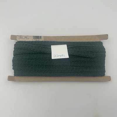 Conso NOS 1/2'' Scroll Braid Gimp color- Green 22 Yards Upholstery Trim