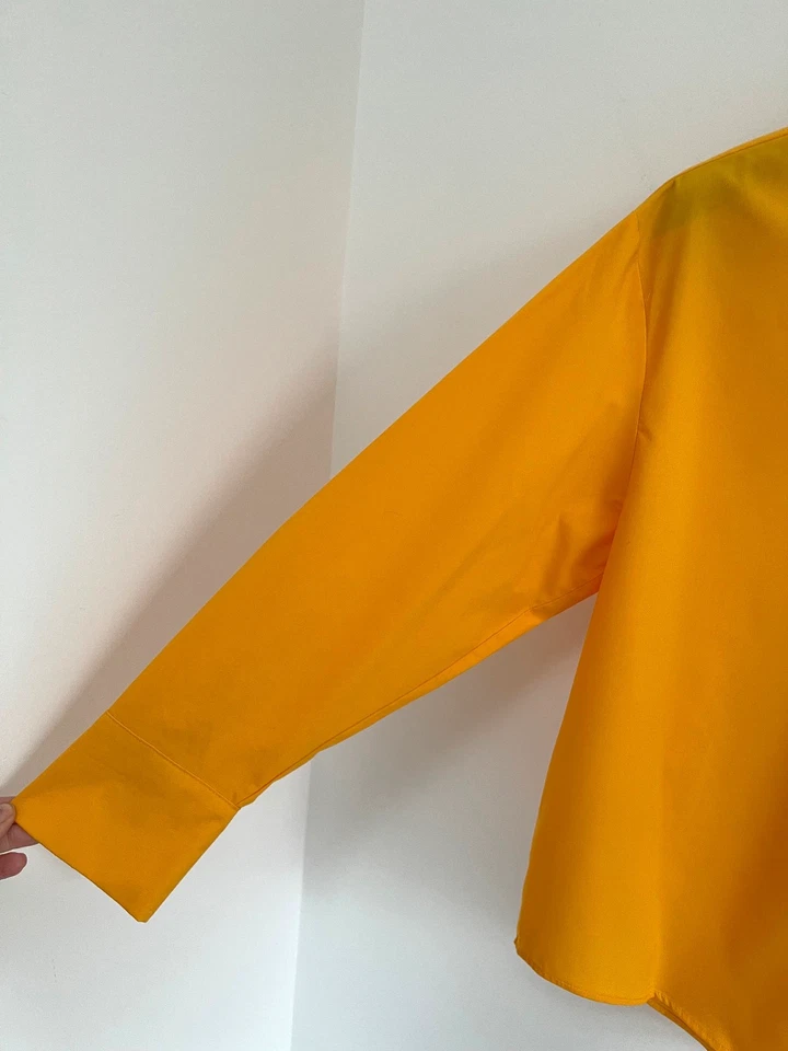 Shirt Longline Orange Oversized Fit Primark UK 14 - NEW - Image 4 of 4