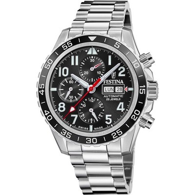 Aviator North Chrono Black / Stainless Steel | Black Dial Wristwatch F20055-4