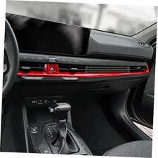 Dashboard Middle Air Conditioner Vent Cover Trim Car Interior Compatible Red