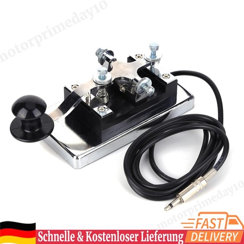 Edelstahl CW Telegraph Kurzwellenradio DIY Telegraphing Key Morse Key