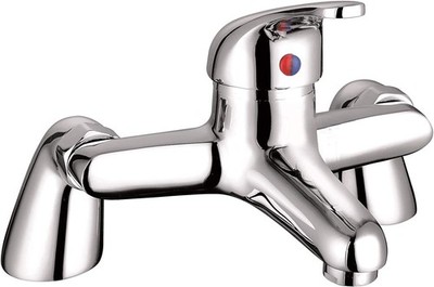 Badewannenarmatur Set Duscharmatur Rund Wannenfüllstutzen Messing Wasserhahn Einhebel Chrom