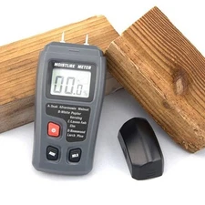 LCD Damp Meter Digital Moisture Detector Wood Brick Humidity Caravan Tester Tool