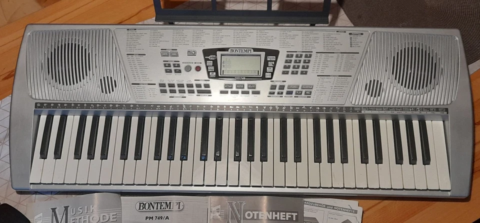 Keyboard Bontempi 61 Tasten System 5 Musik Spielen Lehrnen Weihnachten Kinder - Bild 2 von 4