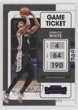 2021-22 Panini Contenders Game Ticket Purple 16/25 Derrick White #99 2u6