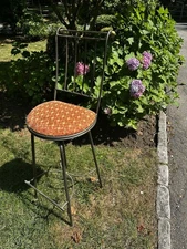 Charleston Forge Wrought Iron Swivel Metal Bar Stools" seat height