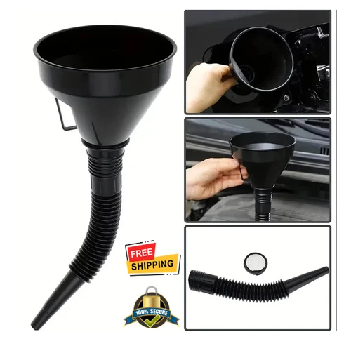 1 pc Flexible Fuel Funnel Spill-Proof Oil Refueling Tool Car Motorcycle