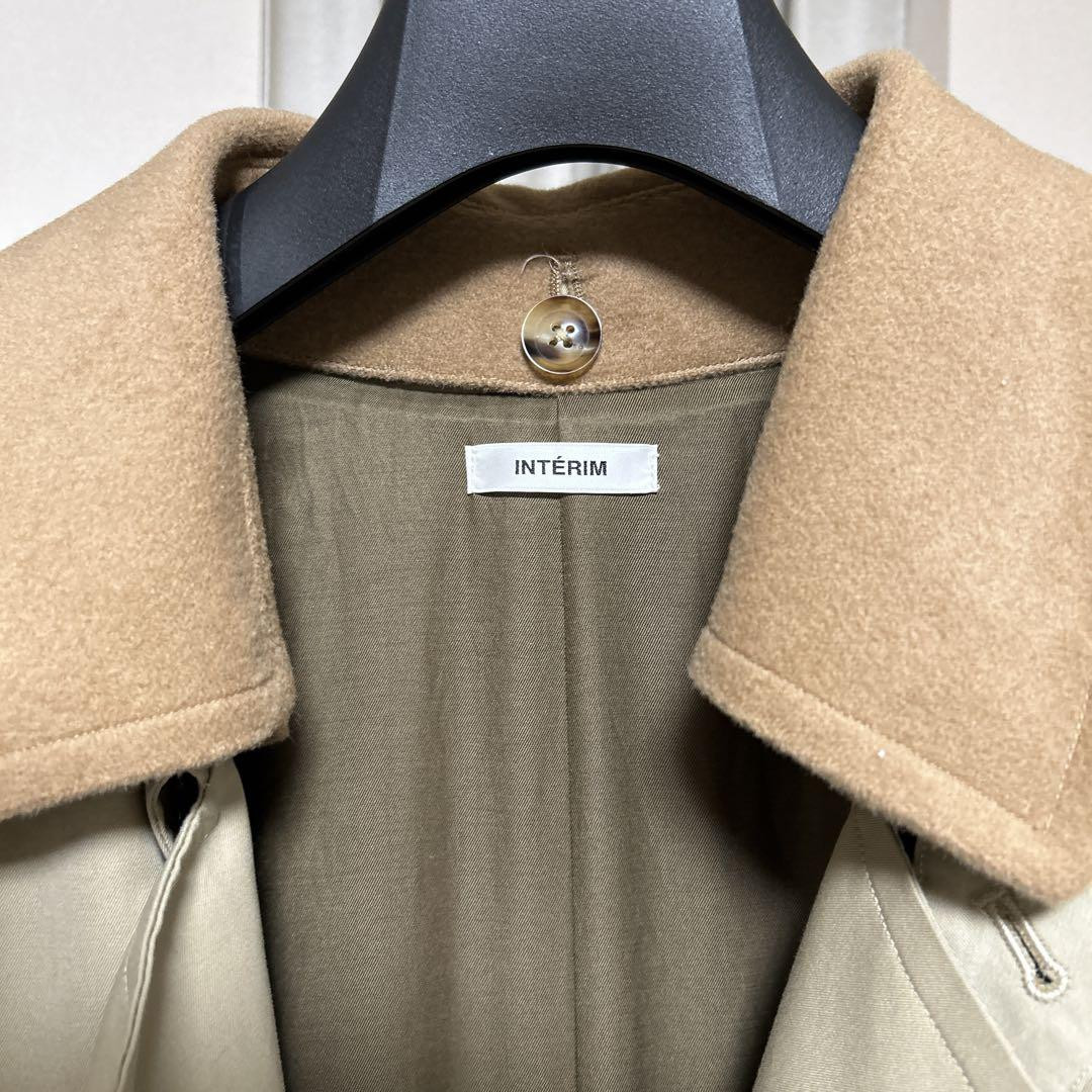 Hyper Big Giza Gaberdine Trench Coat Beige Size 5 Silk Cotton 