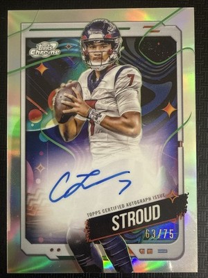 2024 Topps Cosmic Chrome C.J. Stroud Auto /75 Texans
