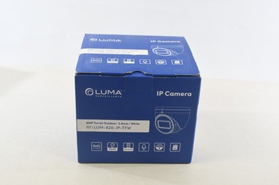Luma LUM-820-IP-DM 820 Series 8MP Dome IP Outdoor Camera, 2.8-12mm Lens Blk/Wht