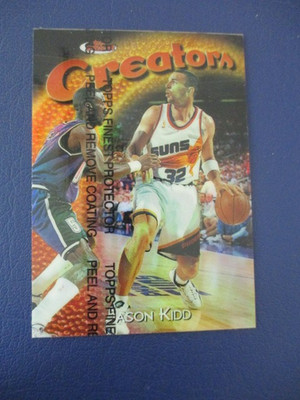 1997-98 Topps Finest Common Bronze Refractor Jason Kidd #229 HOF Peel On Suns