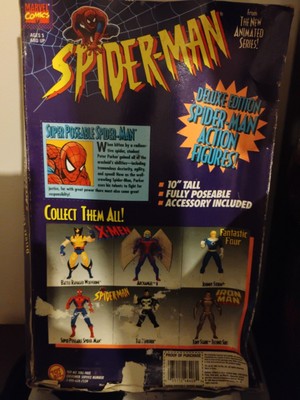 Spider-man Deluxe Edition 10 Inch Poseable Figure Toy Biz for sale