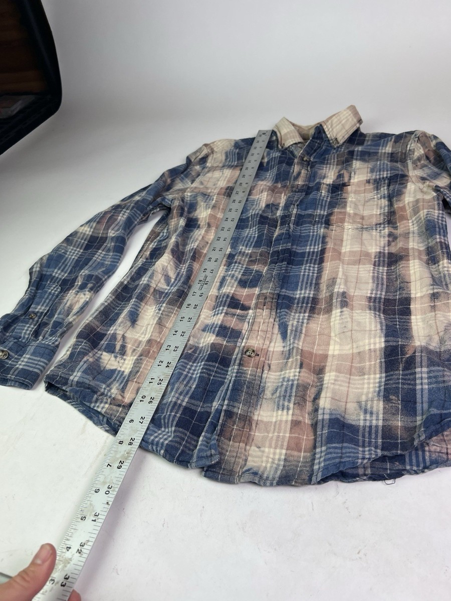 Franklin Flannels Up Cycled Flannel Button Down Shirt Size S View 5