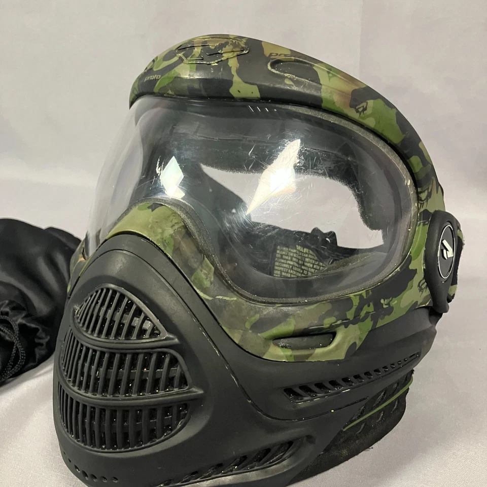 Máscara de paintball Proto Axis para jóvenes/jóvenes adultos gafas - camuflaje negro equipo de protección Foto 2 de 4