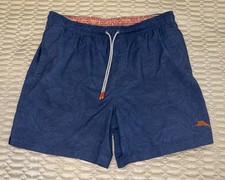 Tommy Bahama Men  s Swim Trunks   Blue Floral Marlin Size Large