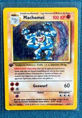 Machomei/Machamp HOLO - 1.Edition #8/102 - Pokemon Karte - Deutsch
