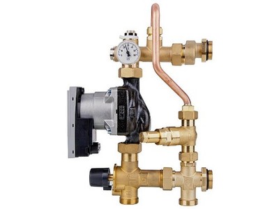Fußbodenregeleinheit Easyflow Mix, Mischer Wilo Para 15/6 SC