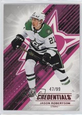 2024-25 Upper Deck Credentials Pink 47/99 Jason Robertson #21 10v9