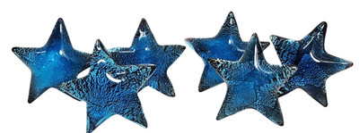 Sea Star Starfish Drawer Pulls Knobs Coastal Beach House Turquoise Blue gLASS 6