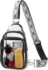 Clear Bag for Stadium Events, Clear Crossbody Bag, Small Transparent Purses