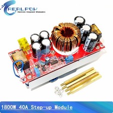 High-Power DC-DC Boost Converter Module, 1800W, 40A, Adjustable 10-60V to 12-90V