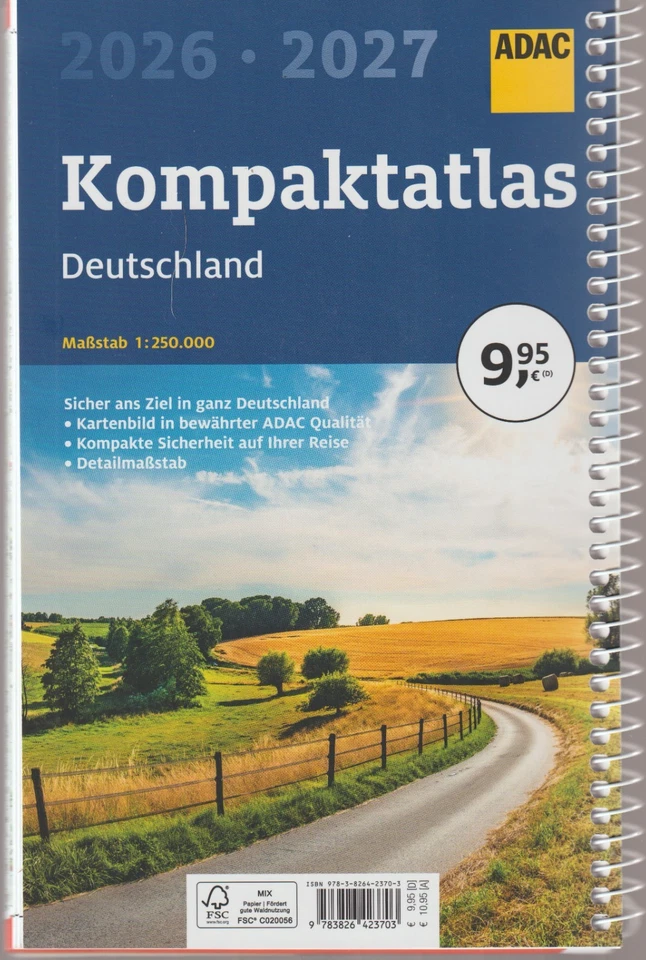 ADAC Kompaktatlas 2026/2027 Deutschland 1:250.000 | Straßenatlas und Autoatlas - Bild 2 von 4