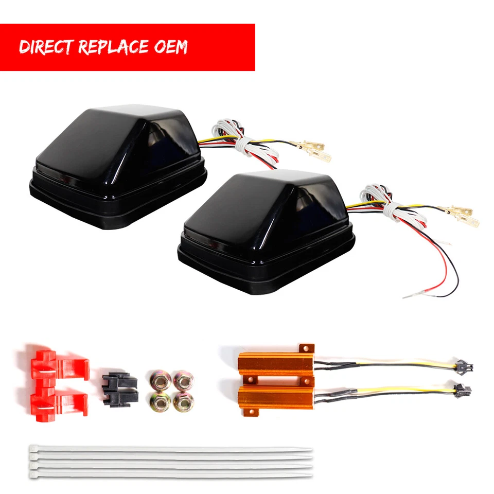 Luz de estacionamento LED fumê seta para 90-2018 Mercedes W463 G55 G550 G500 G63 - Imagem 4 de 4