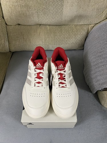 Adidas Courtblock Cream Red Trainers Shoes BNIB Size 8uk Men’s IG6870 - Picture 6 of 19
