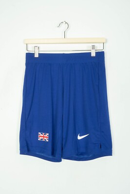Nike Elite Pro Blue Team Great Britain Half Tights Shorts Trousers 