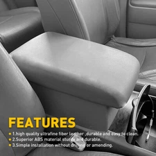 Gray Center Console Armrest Lid Cover w Base For Toyota Highlander 2008-2013